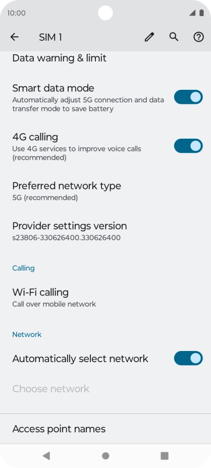 Press Wi-Fi calling.
