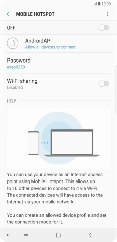 Press the menu icon.
