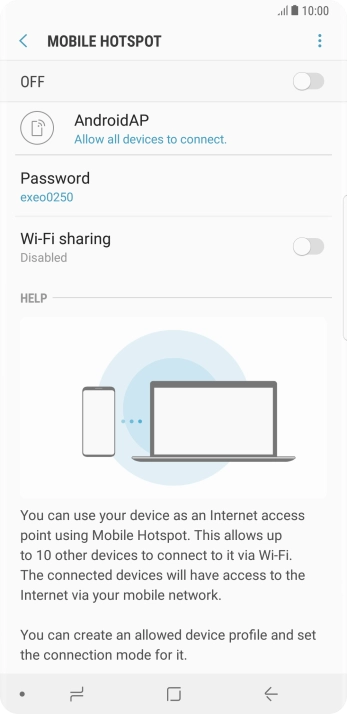 Press the menu icon.