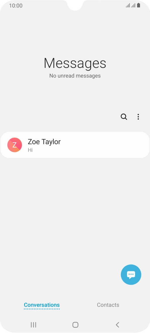 Press the new message icon.