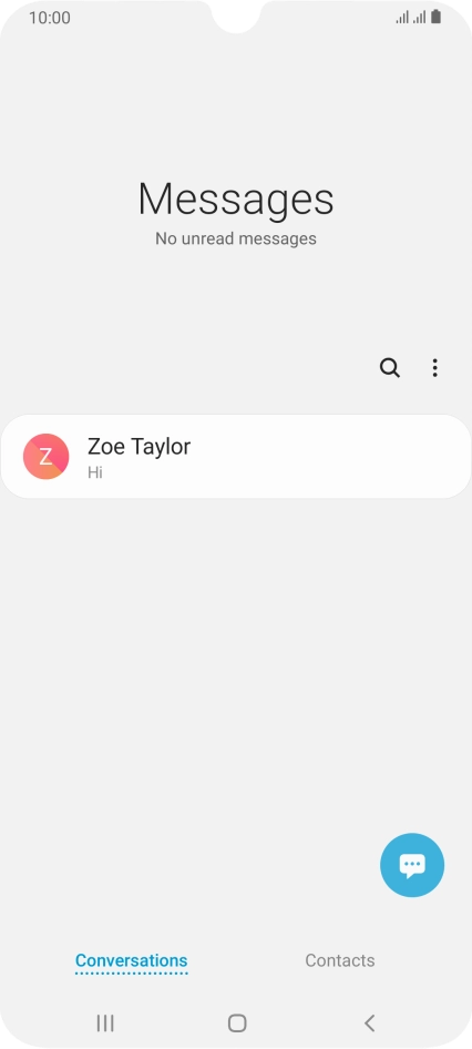Press the new message icon.