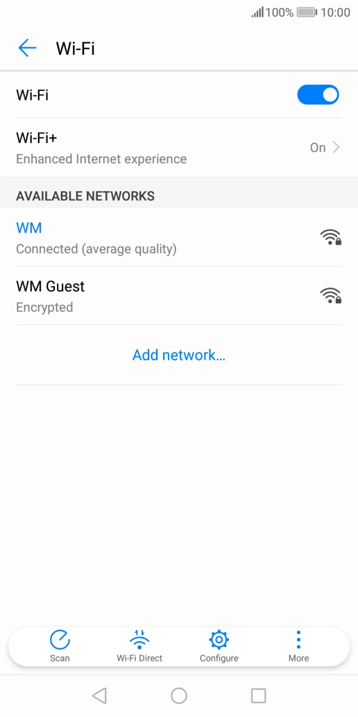 Press the Home key to return to the home screen.