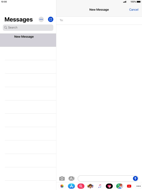 Press To: and key in the first letters of the recipient's name.