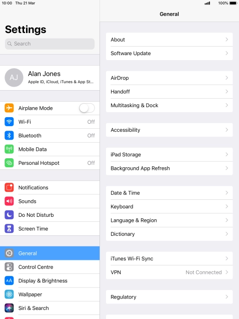 Press Background App Refresh.