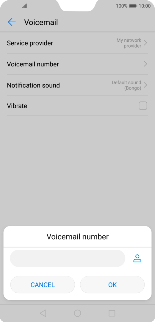 Key in +447953222222 and press OK.