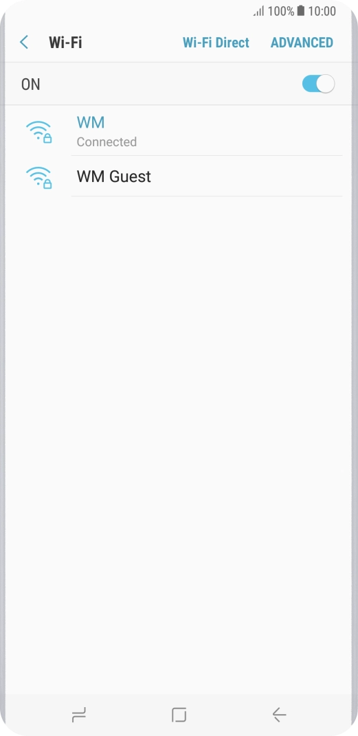 Press the Home key to return to the home screen.
