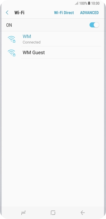 Press the Home key to return to the home screen.
