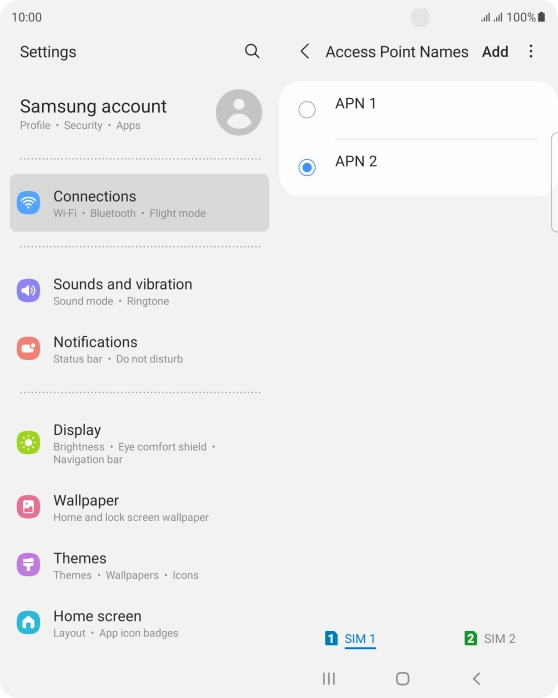 Press the Home key to return to the home screen.