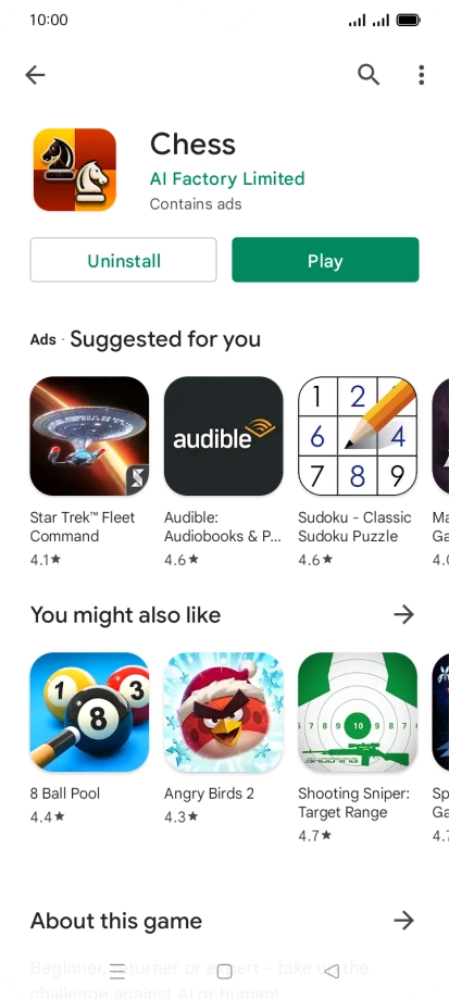 Press the Home key to return to the home screen.