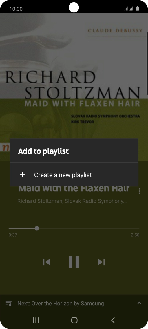 Press Create a new playlist.