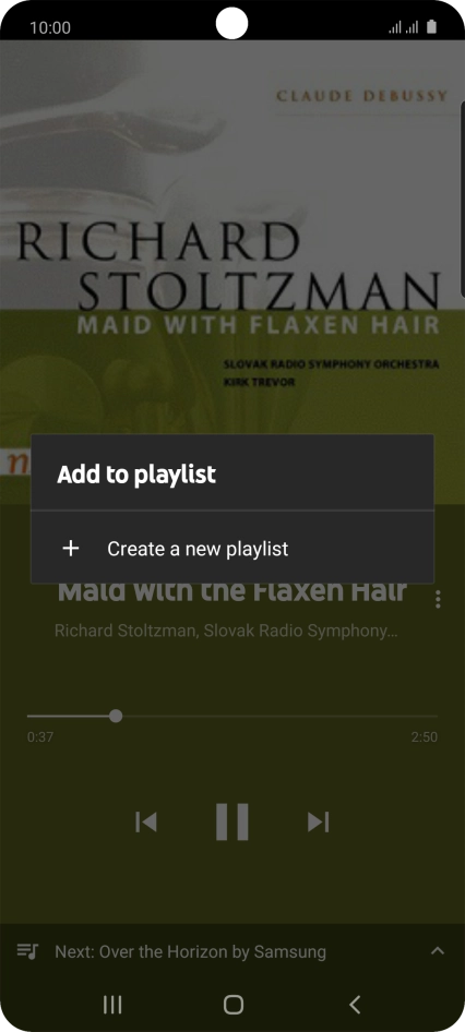 Press Create a new playlist.