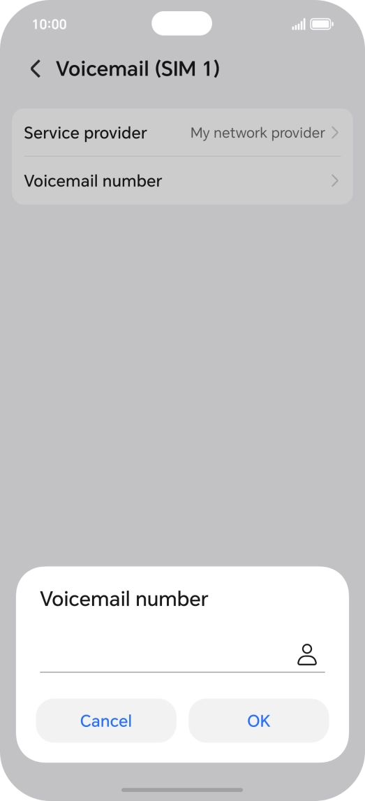 Key in +447953222222 and press OK.