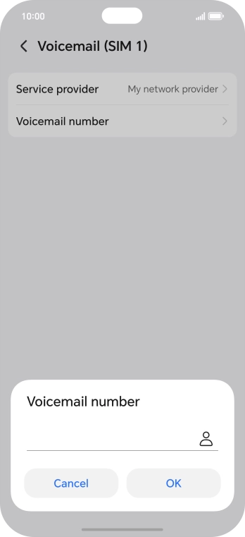 Key in +447953222222 and press OK.