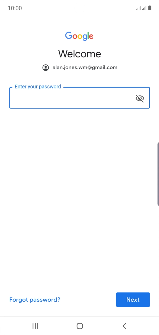 Press the field below 