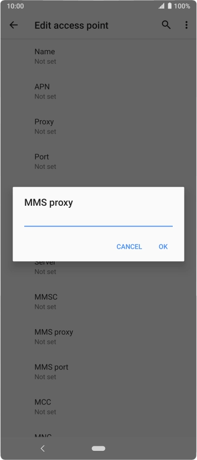 Key in 149.254.201.135 and press OK.