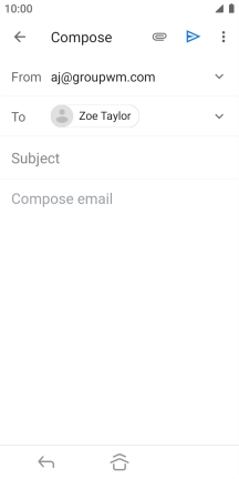 Press Subject and key in the required subject.