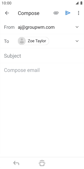 Press Subject and key in the required subject.