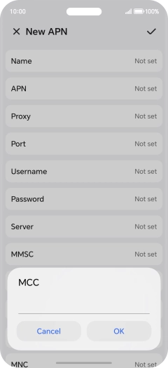Key in 234 and press OK.