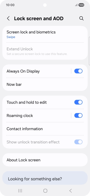 Press Screen lock and biometrics.