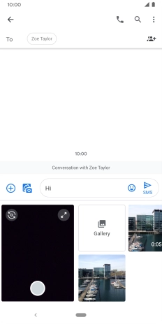 Press Gallery and go to the required folder.