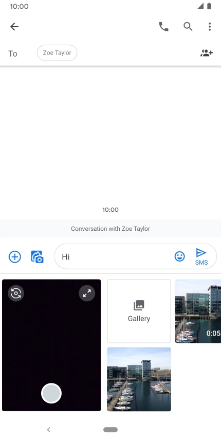 Press Gallery and go to the required folder.
