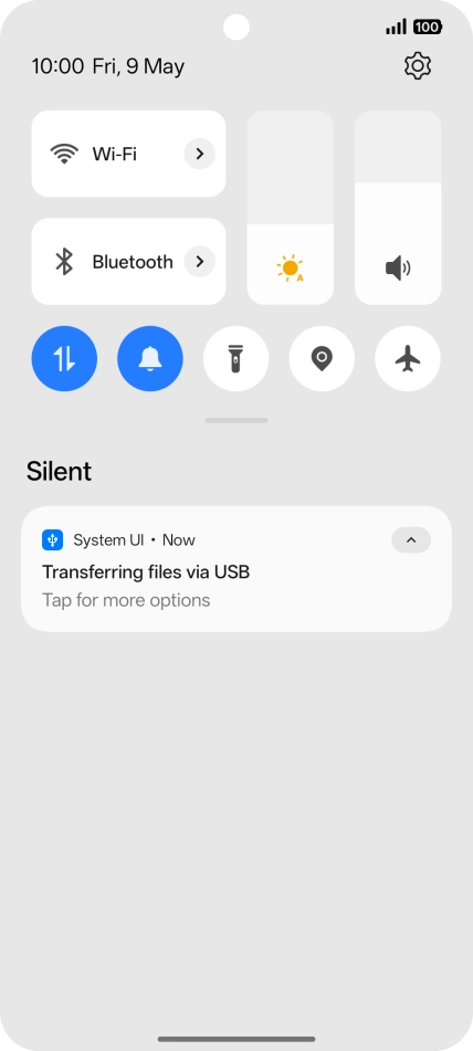Press Tap for more options.