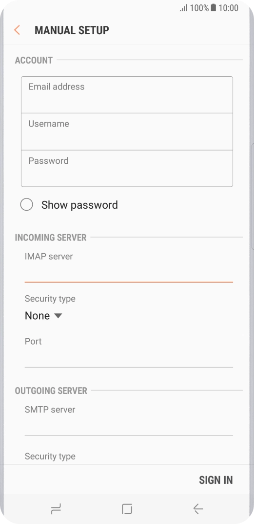 Press the drop down list below 