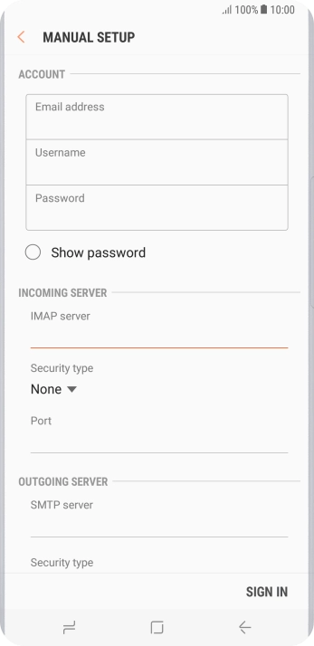 Press the drop down list below 