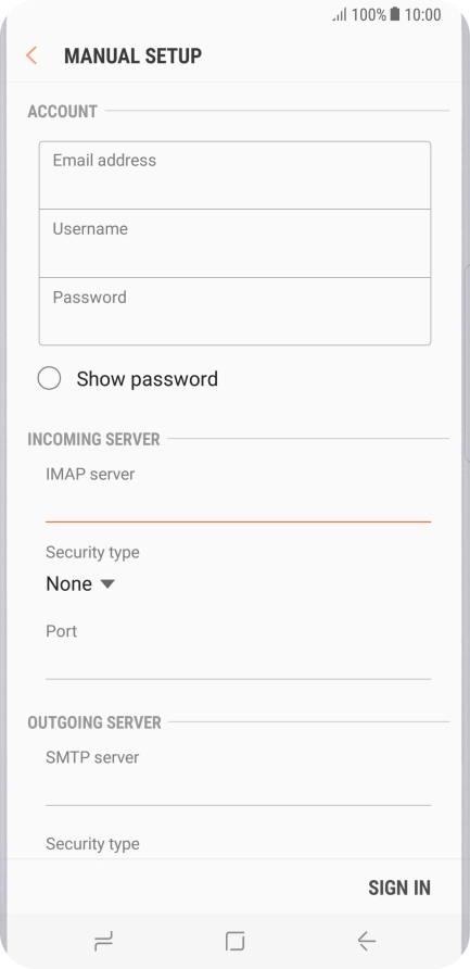 Press the drop down list below 