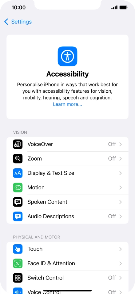 Press the required category below 