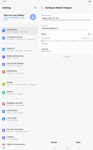 Press the field below 