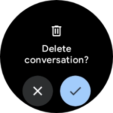 Press the confirm icon.