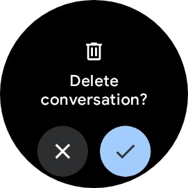 Press the confirm icon.