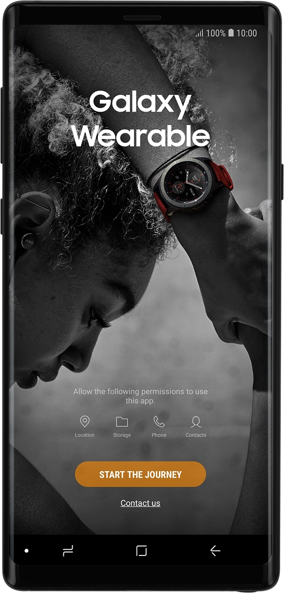 On your phone: Press START THE JOURNEY.