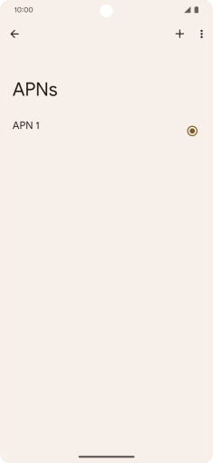 Press the new data connection icon.