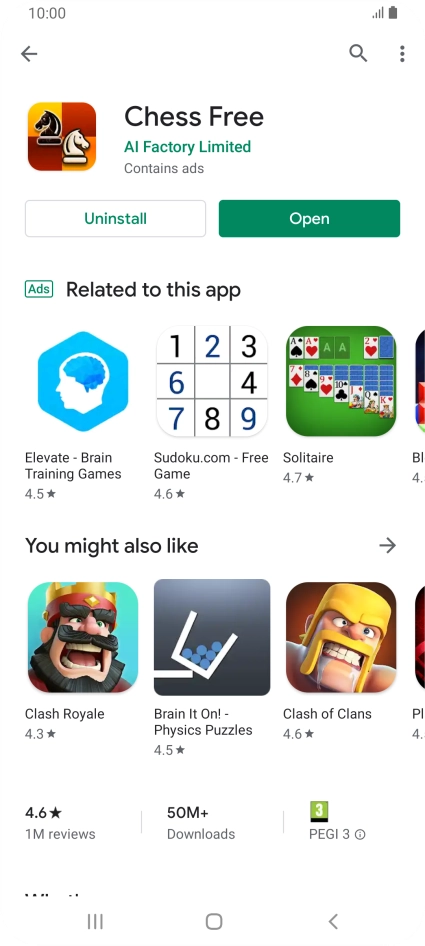 Press the Home key to return to the home screen.