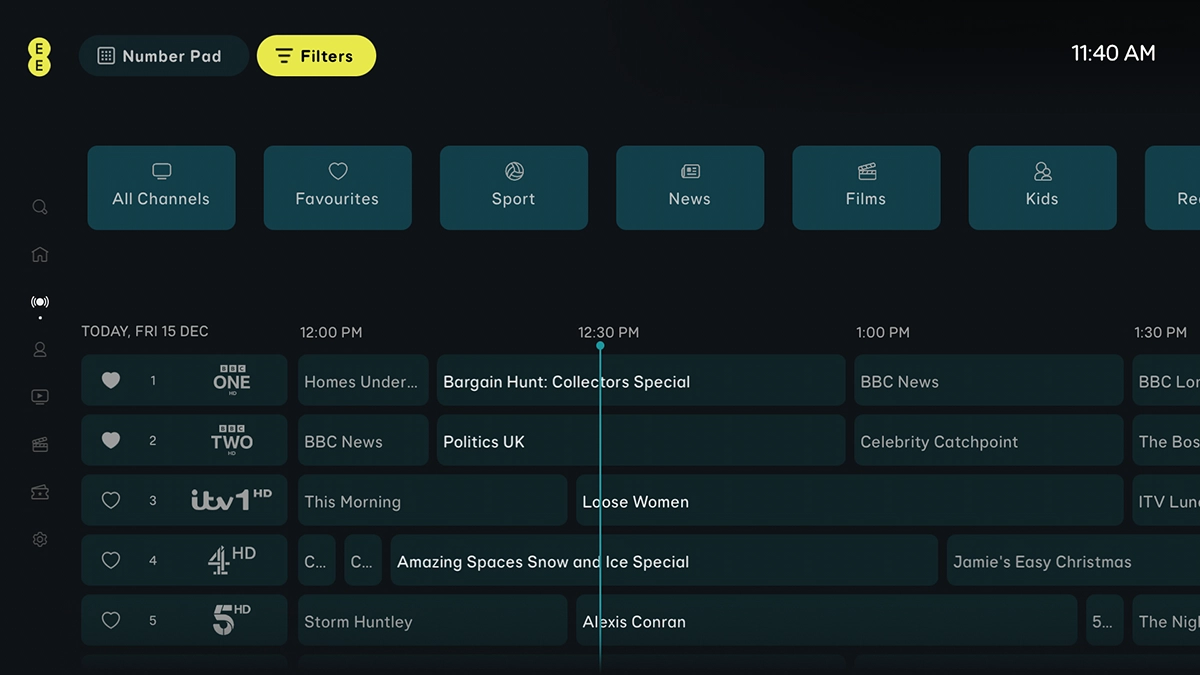 Highlight Favourites.