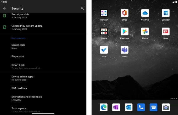Slide your finger upwards starting from the bottom of the screen to return to the home screen.