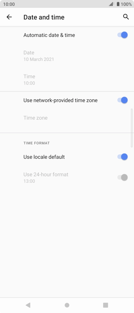 Press the Home key to return to the home screen.
