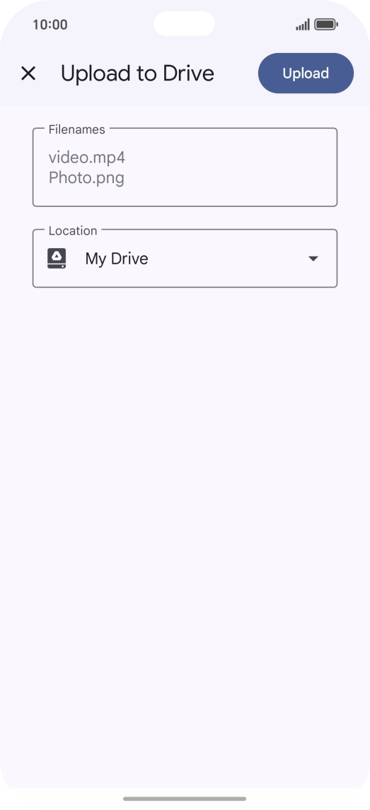 Press the field below 