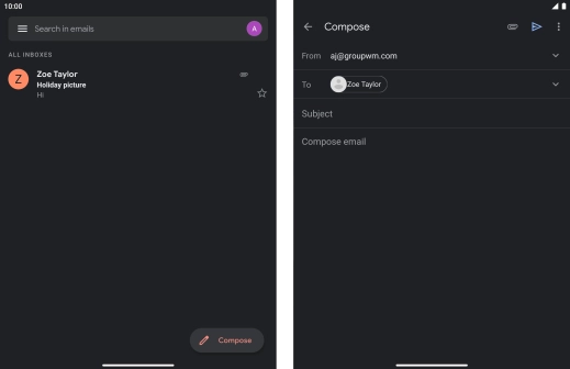 Press Subject and key in the required subject.