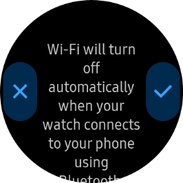 Press the confirm icon.