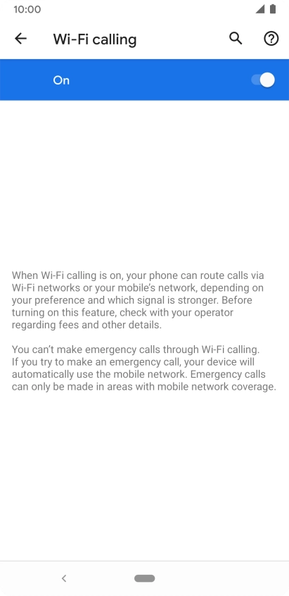 Press the Home key to return to the home screen.