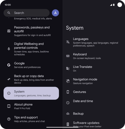 Press Software updates. If a new software version is available, it's displayed. Follow the instructions on the screen to update the phone software.