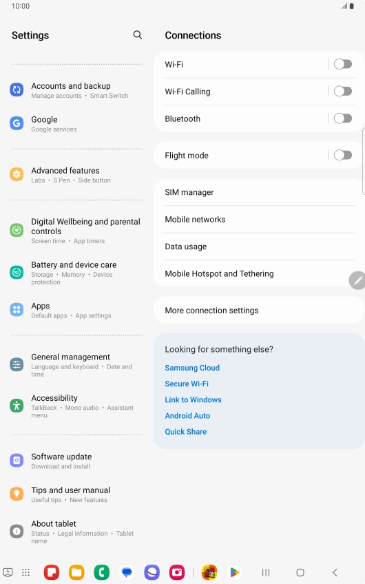 Press Accounts and backup.