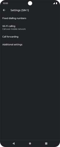 Press Call forwarding.