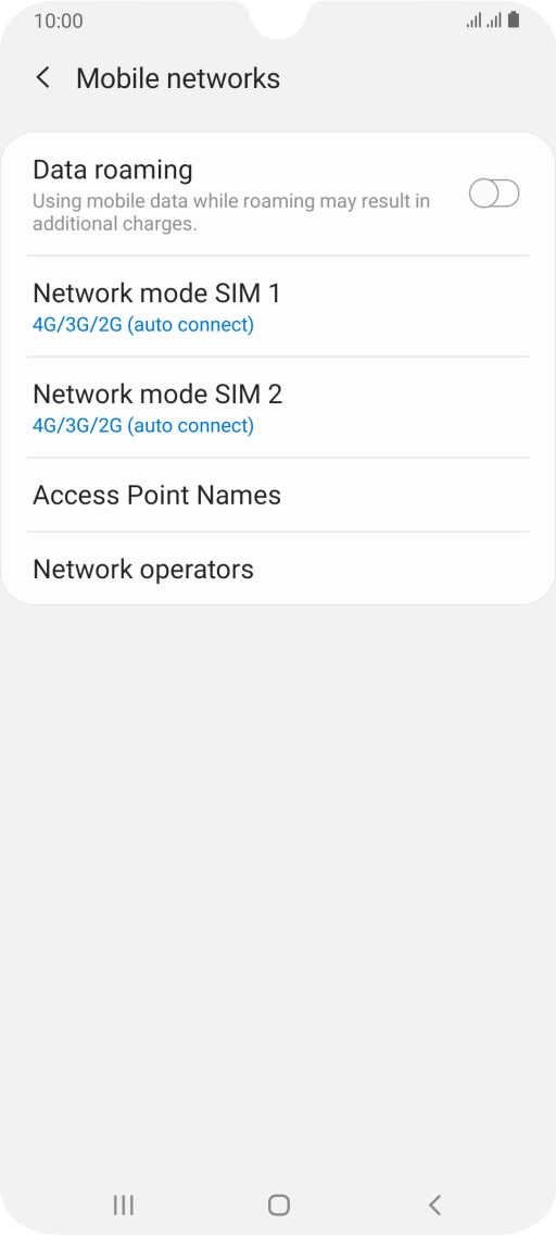 Press Access Point Names.