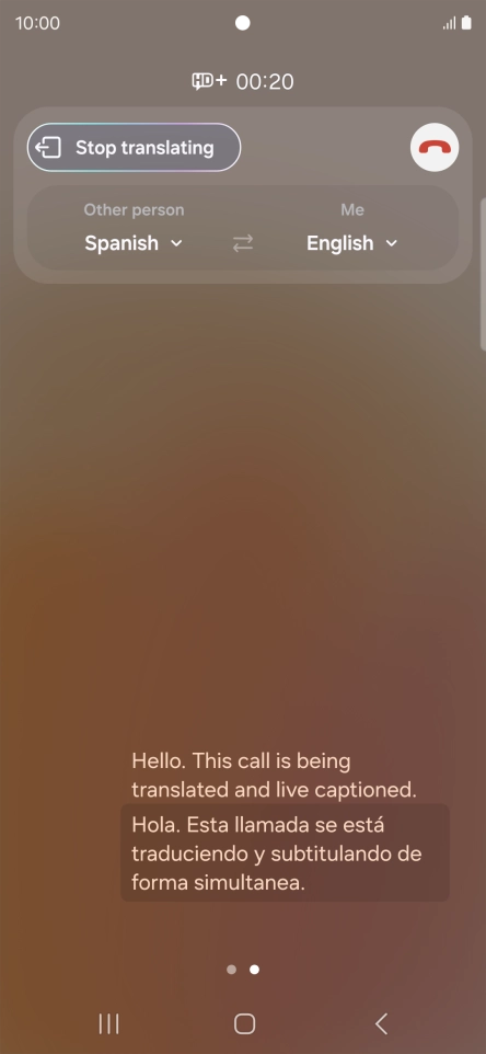 Press the drop down lists to select the required languages.