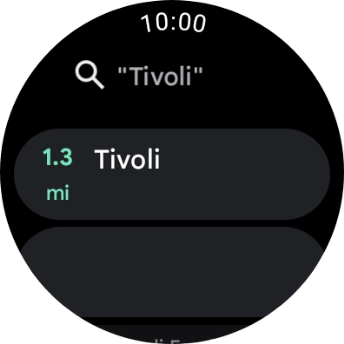 Press the required destination and follow the instructions on the screen to navigate to the selected destination.