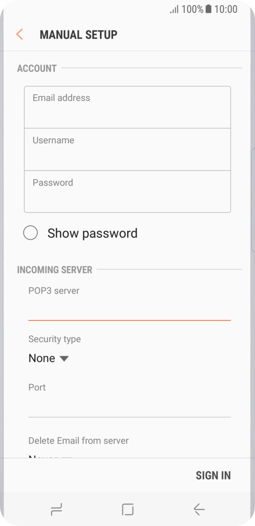 Press the drop down list below 